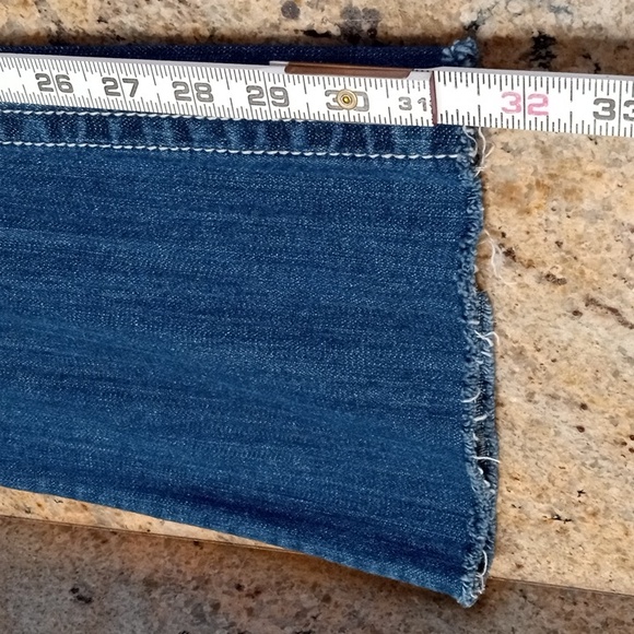 Miss Me Women's Blue Boot Cut Jeans with Raw Hem Size 29 - Picture 13 of 16